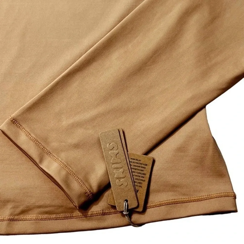 SKIMS Swim Long Sleeve Shirt Rash Guard‎ Ochre 3X
